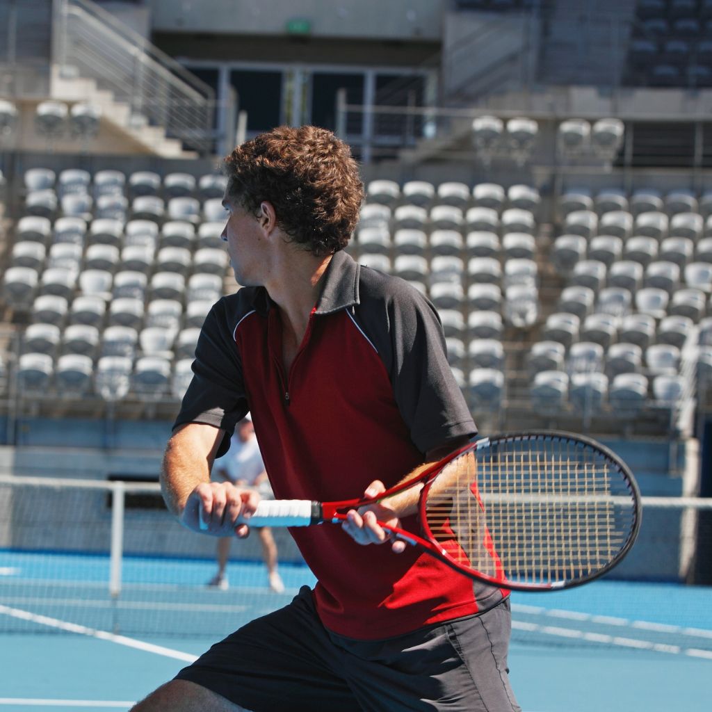 Tennista pronto a colpire