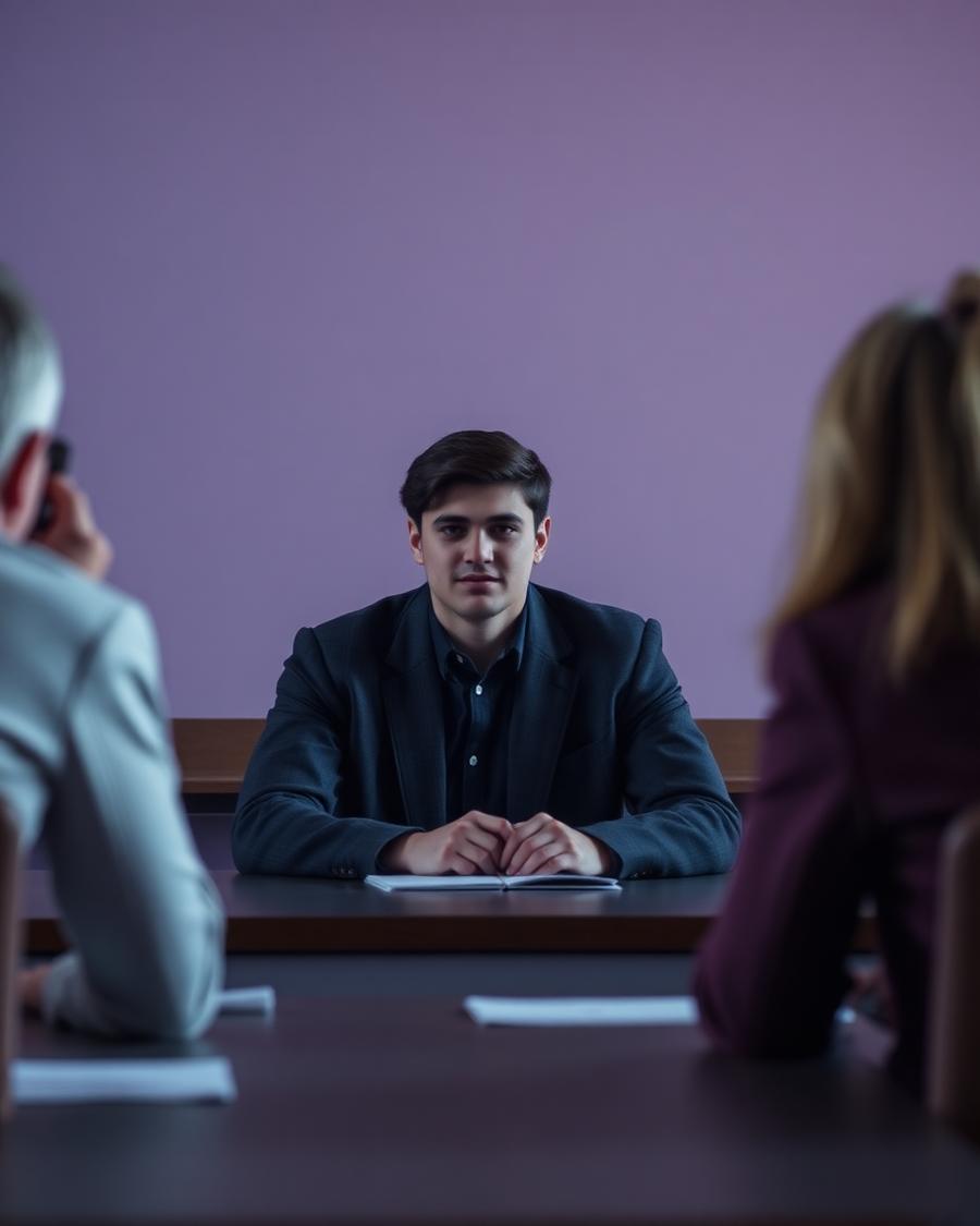 Studente davanti alla commissione d'esame