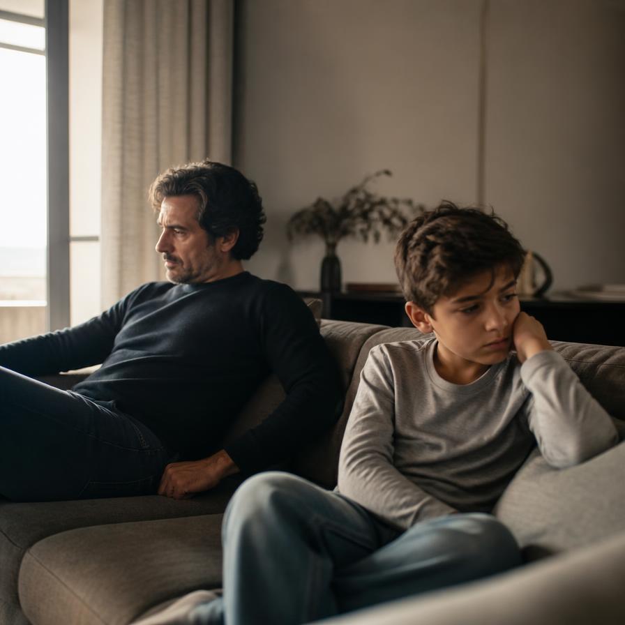 Genitore e figlio in conflitto
